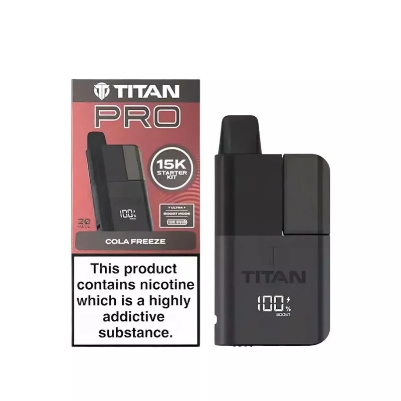 Titan Pro 15K Puffs Prefilled & Reusable Pod Vape Kit
