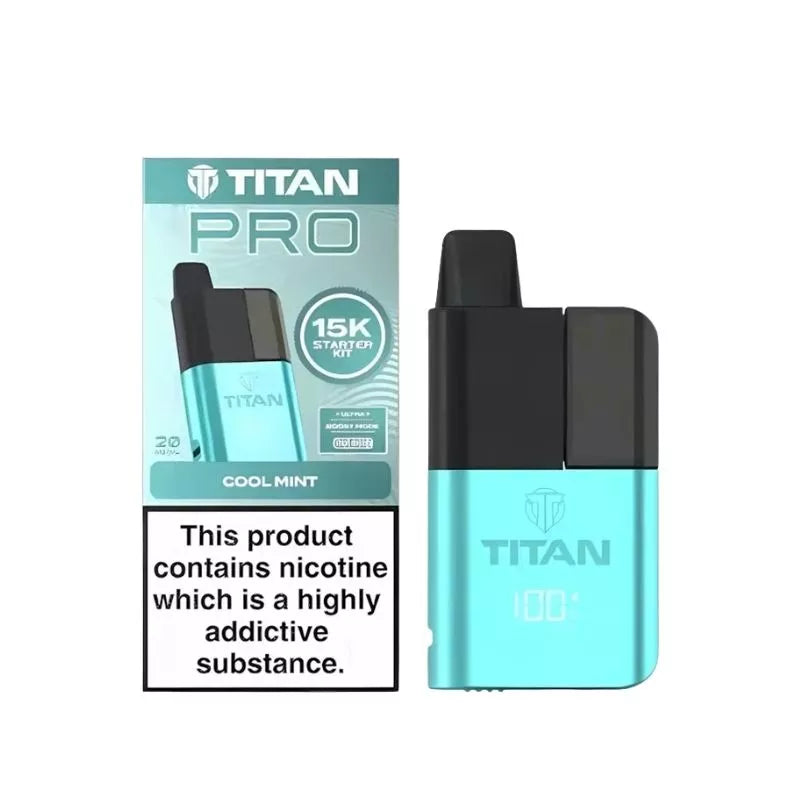 Titan Pro 15K Puffs Prefilled & Reusable Pod Vape Kit
