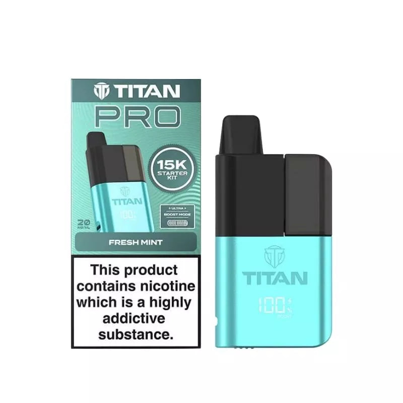 Titan Pro 15K Puffs Prefilled & Reusable Pod Vape Kit