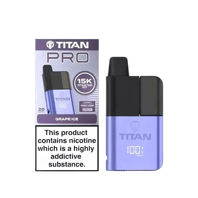 Titan Pro 15K Puffs Prefilled & Reusable Pod Vape Kit
