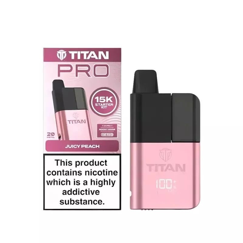 Titan Pro 15K Puffs Prefilled & Reusable Pod Vape Kit