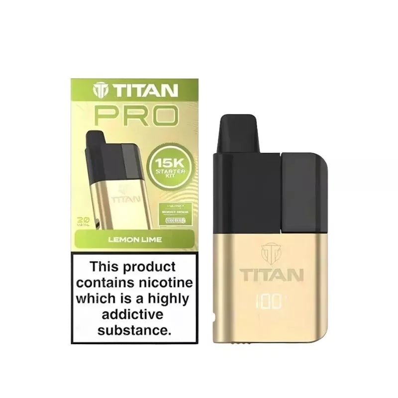 Titan Pro 15K Puffs Prefilled & Reusable Pod Vape Kit