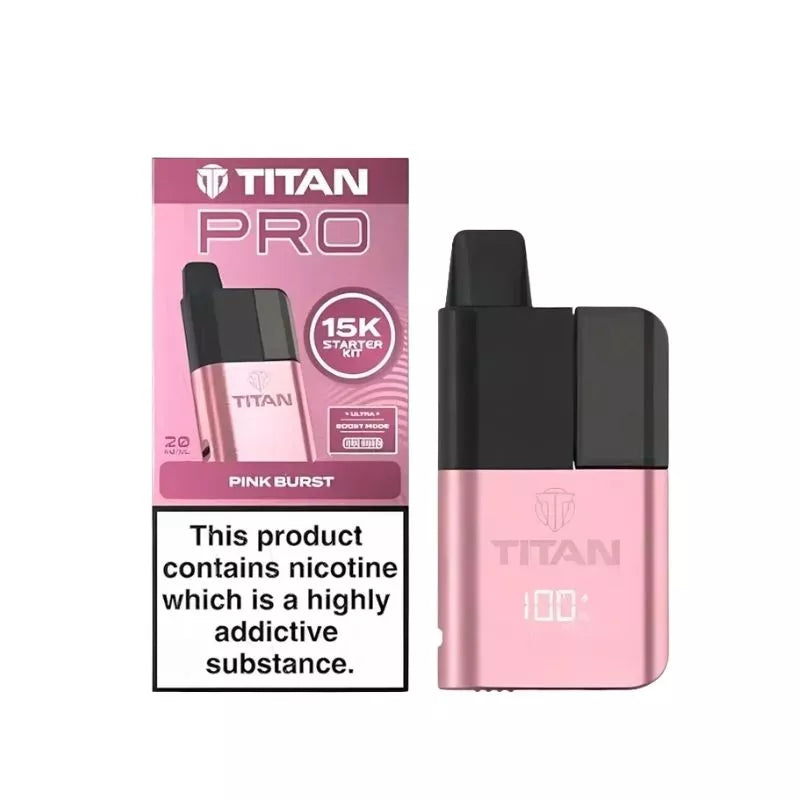 Titan Pro 15K Puffs Prefilled & Reusable Pod Vape Kit