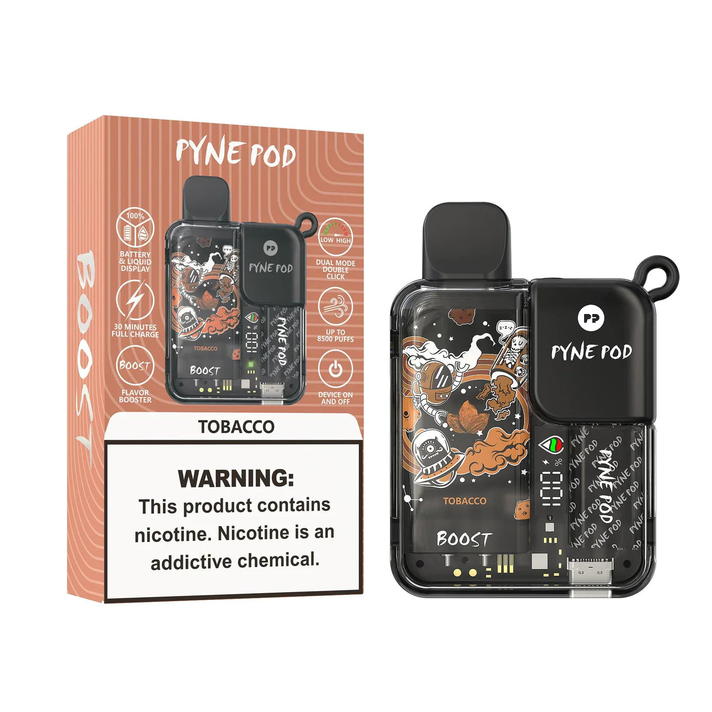 Tobacco Pyne Pod Boost 8500