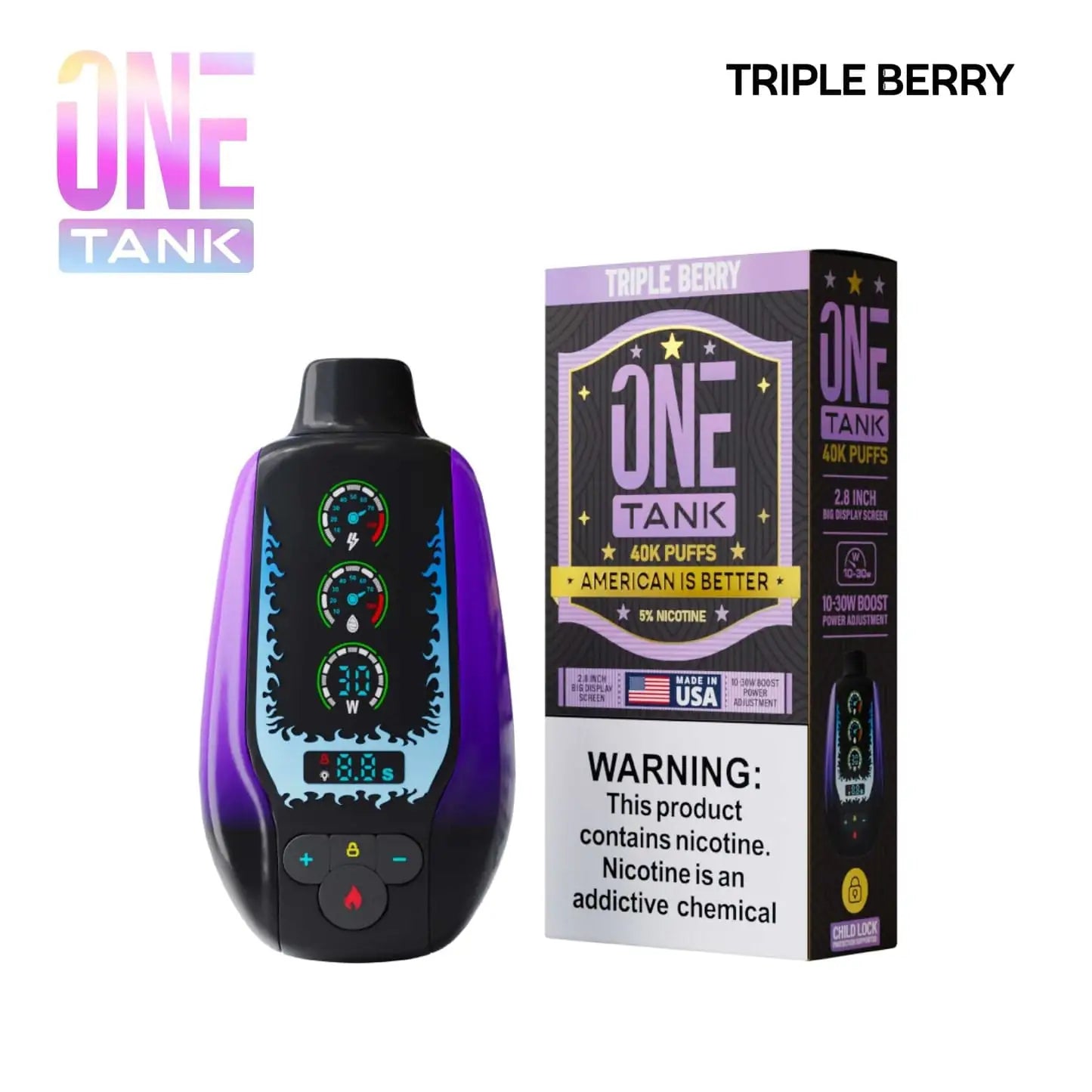 Triple Berry - One Tank 40k Disposable Vape