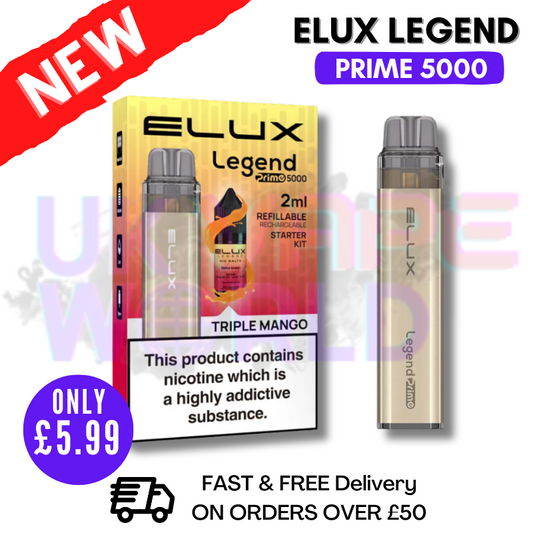 Triple Mango Elux Legend PRIME 5000 Puff Einweg-Vape-Kit