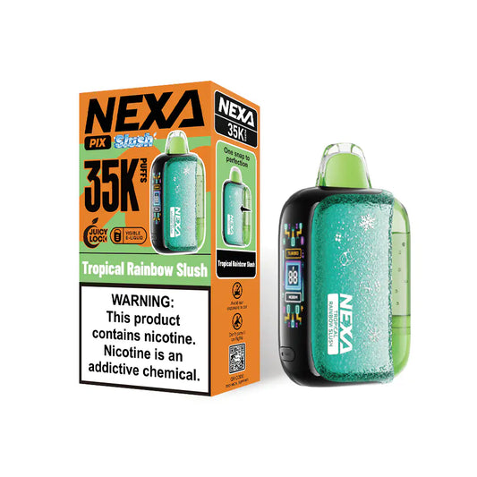 Tropical Rainbow Slush - NEXA Pix Slush 35K Disposable Vape