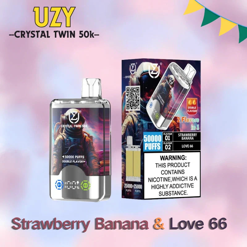 UZY Crystal Twin 50K Dual Flavors – Sonderangebot mit hoher Wiederkaufsrate 