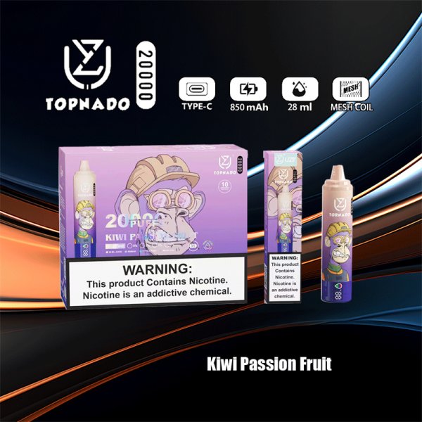 Disposable Vape UZY Tornado 20000 Puffs 0% 2% 3% 5% Nicotine LED Display New Electronic Cigarette Pen