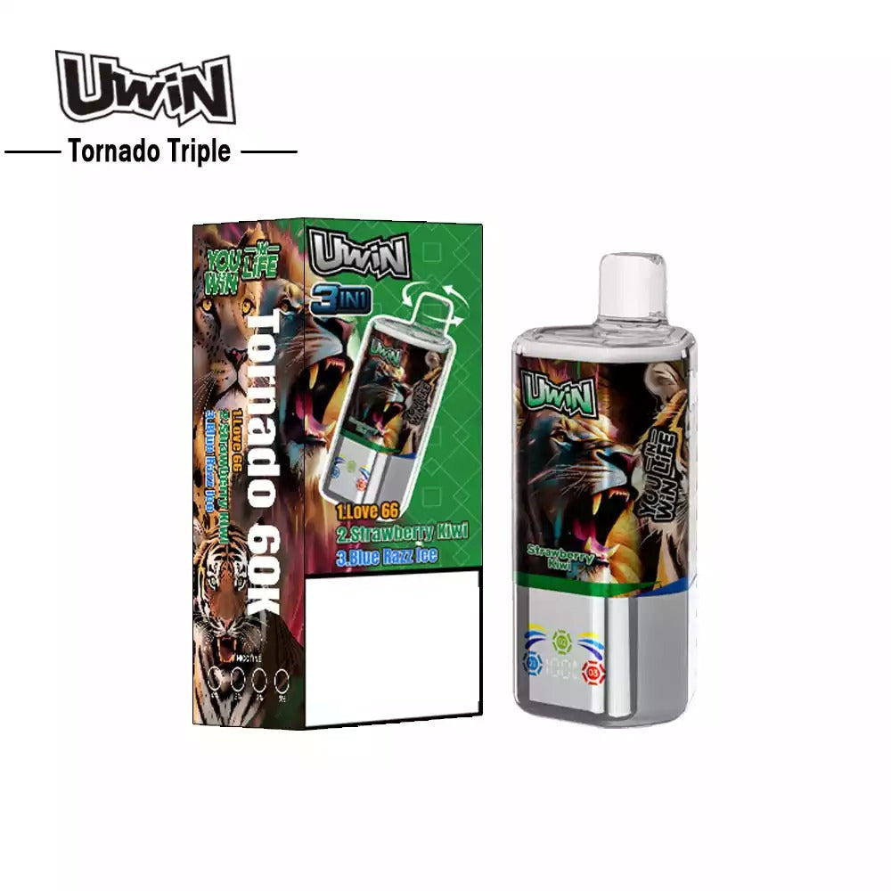 UWIN TORNADO TRIPLE 60000 Puffs 3-in-1 Tastes Bulk Buy 60K Rechargeable Disposable Vapes Wholesale