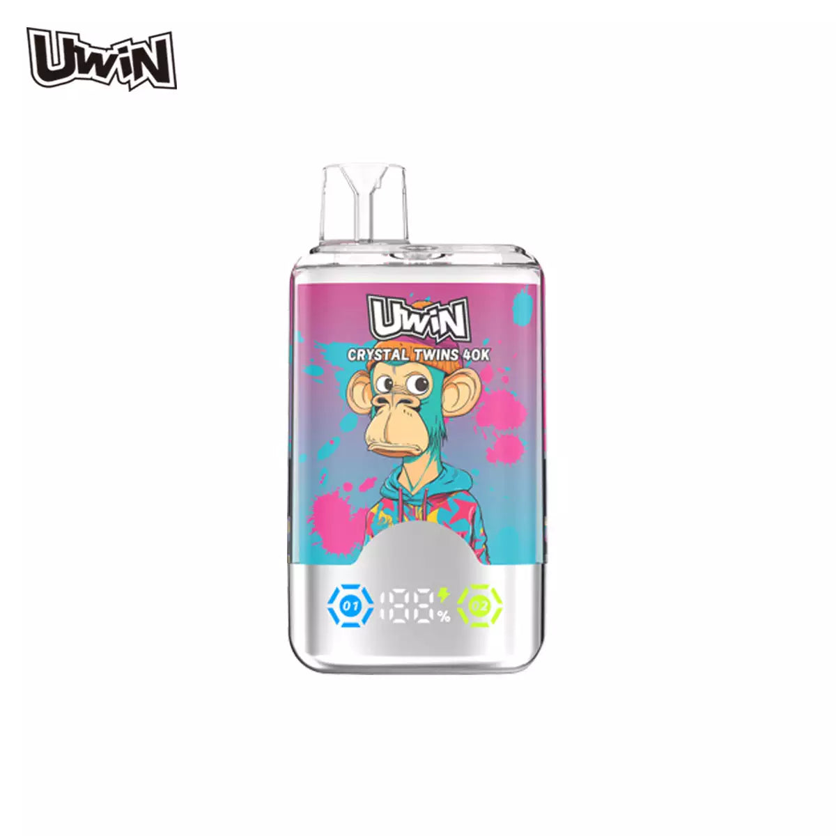 UWIN RANDM Twins Crystal 40000 Puffs Double Tastes Bulk Buy Rechargeable Disposable Vapes Wholesale