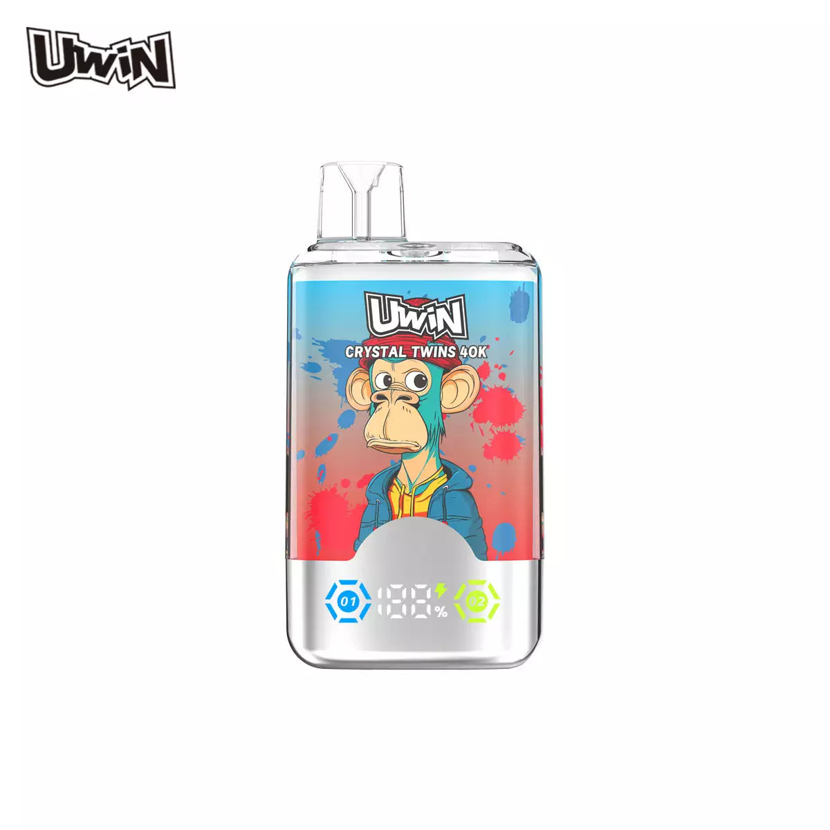 UWIN RANDM Twins Crystal 40000 Puffs Double Tastes Bulk Buy Rechargeable Disposable Vapes Wholesale