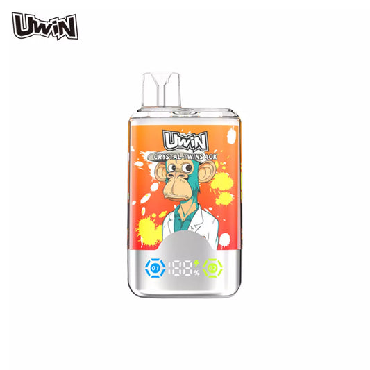 UWIN RANDM Twins Crystal 40000 Puffs Double Tastes Bulk Buy Rechargeable Disposable Vapes Wholesale
