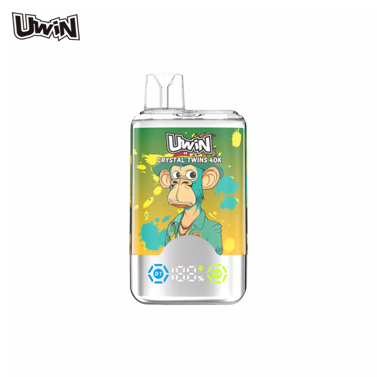 UWIN RANDM Twins Crystal 40000 Puffs Double Tastes Bulk Buy Rechargeable Disposable Vapes Wholesale