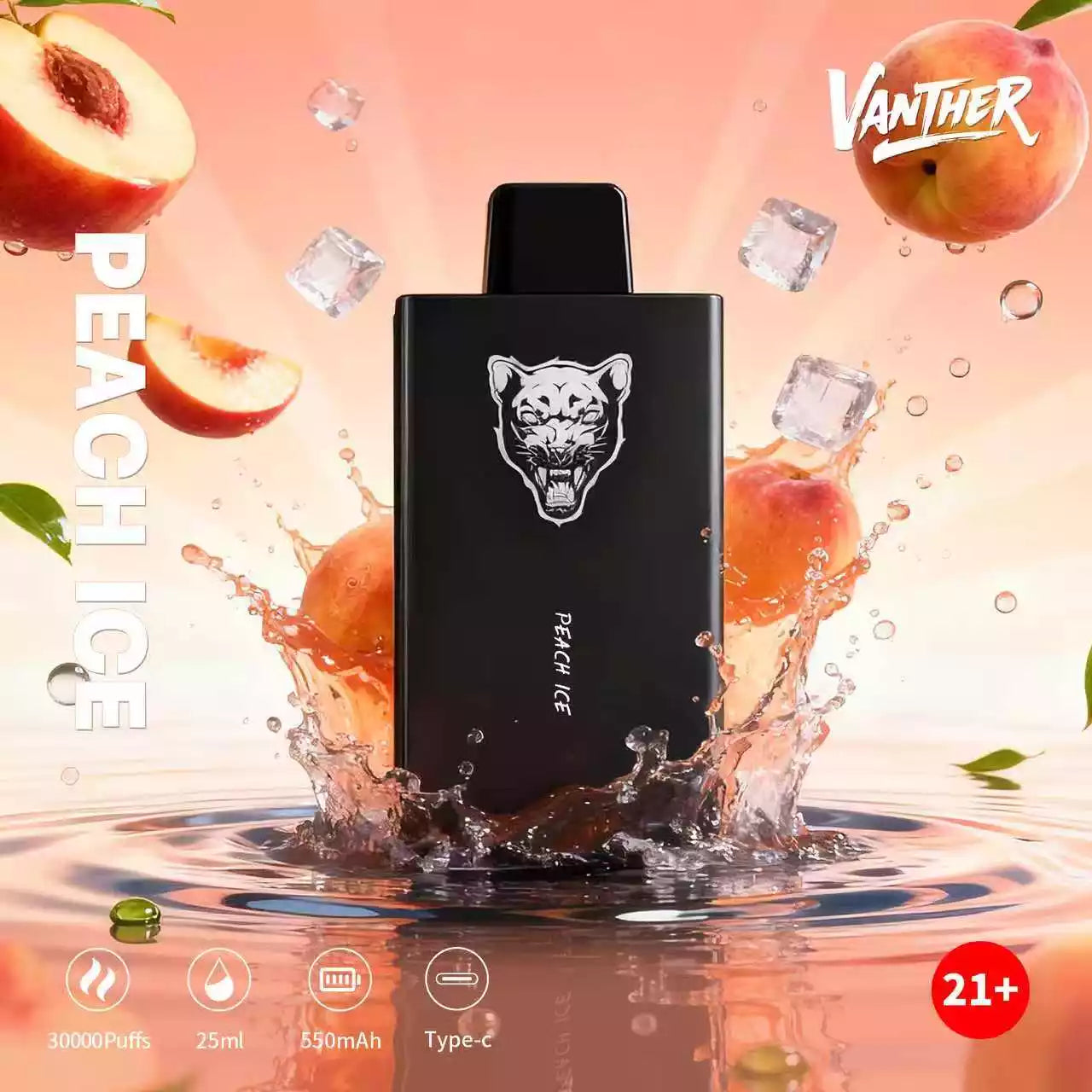 VANTHER 30K DSK077 30000 Puffs Disposable Vapes Wholesale Bulk Buy Dual Mesh Coil