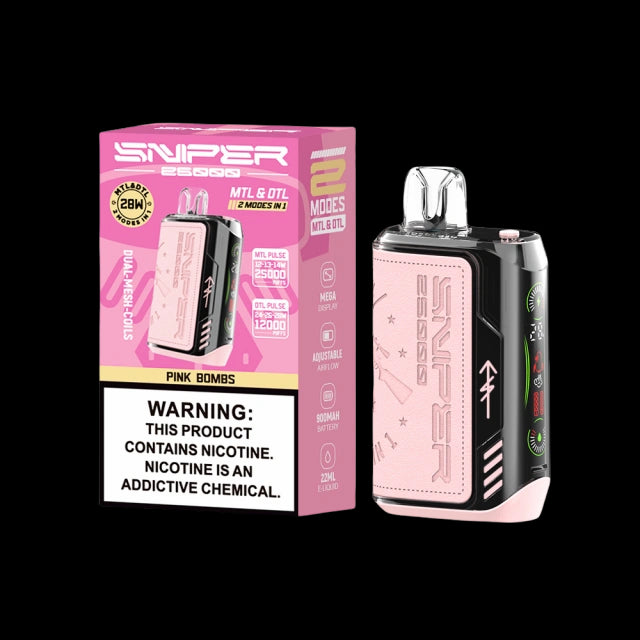 Vapmod Sniper 25000 Puffs Dispaable Vape  20ml 650mAh 12 Flavors