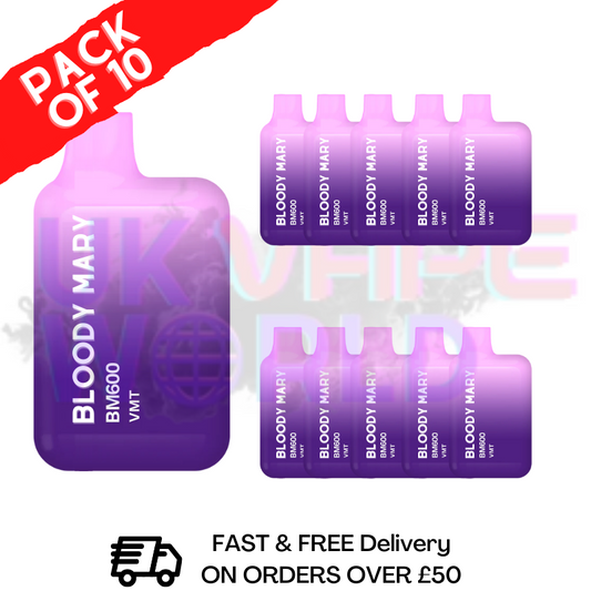 VMT - Bloody Mary 600 Puffs, 10er-Packung