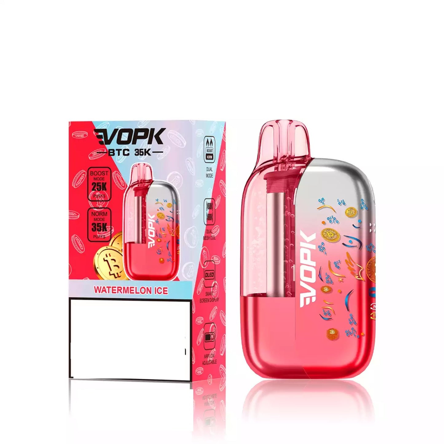 VOPK BTC 35K 35000 Puffs Dual Mesh Coil Disposable Vape Wholesale Adjustable Airflow Control
