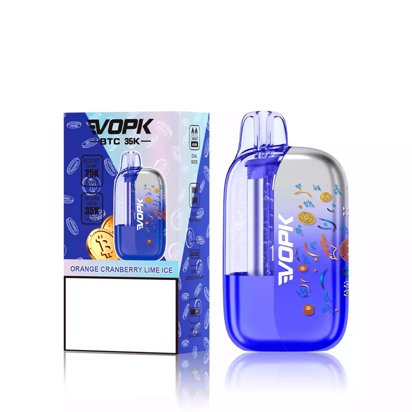 VOPK BTC 35K 35000 Puffs Dual Mesh Coil Disposable Vape Wholesale Adjustable Airflow Control