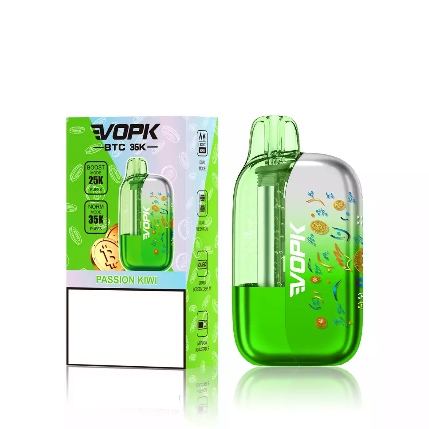 VOPK BTC 35K 35000 Puffs Dual Mesh Coil Disposable Vape Wholesale Adjustable Airflow Control