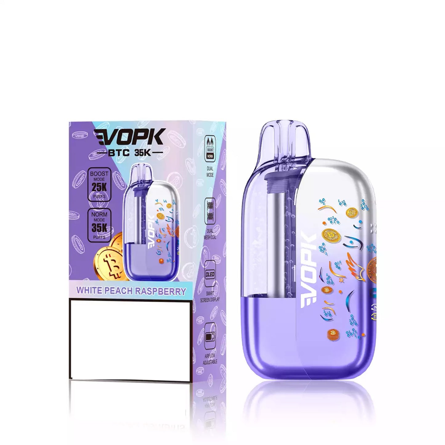 VOPK BTC 35K 35000 Puffs Dual Mesh Coil Disposable Vape Wholesale Adjustable Airflow Control