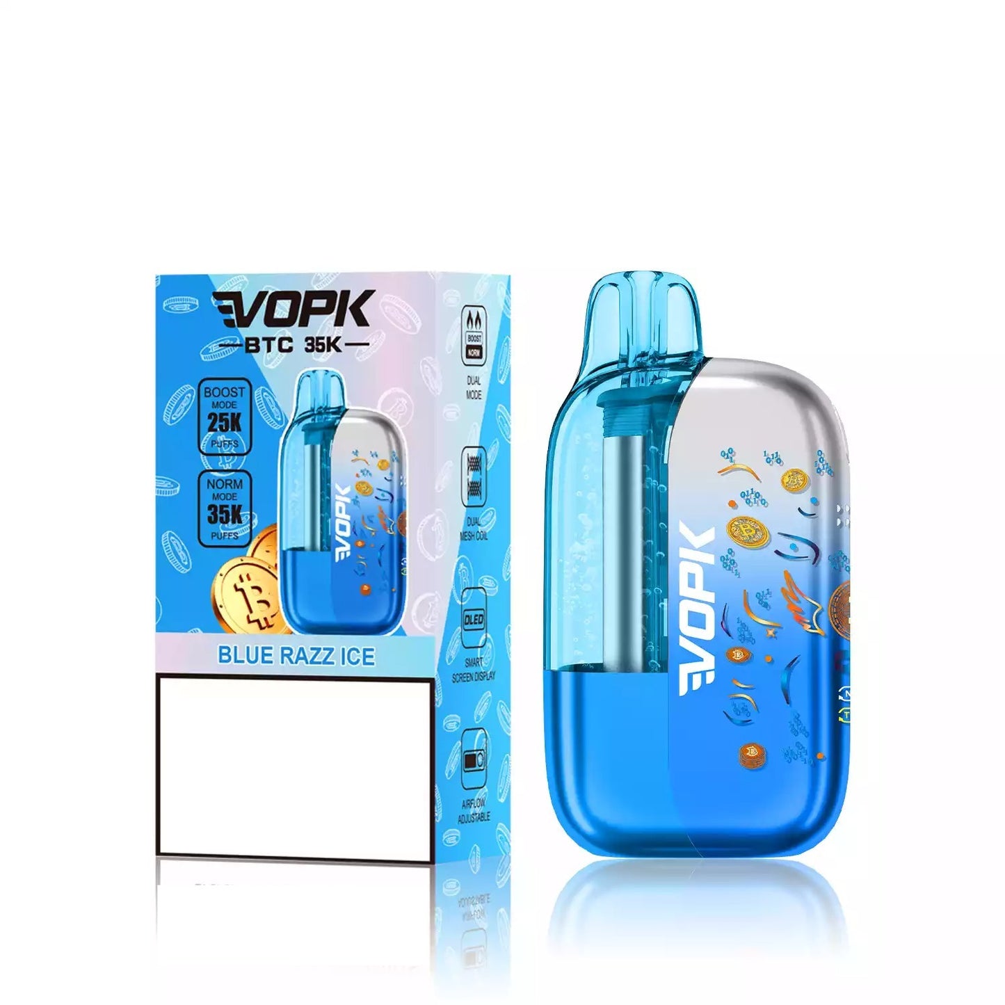 VOPK BTC 35K 35000 Puffs Dual Mesh Coil Disposable Vape Wholesale Adjustable Airflow Control