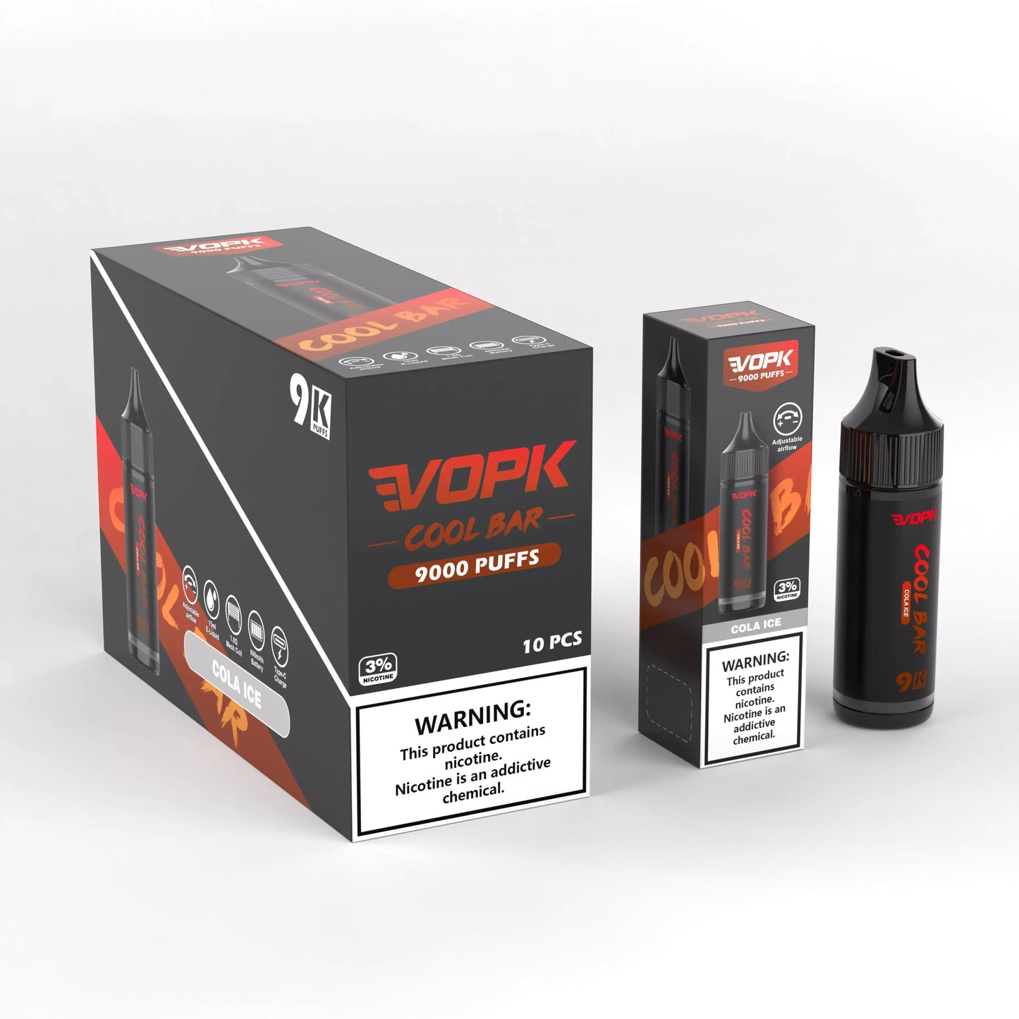 VOPK COOL BAR-9000 Puffs Disposable Vape Wholesale