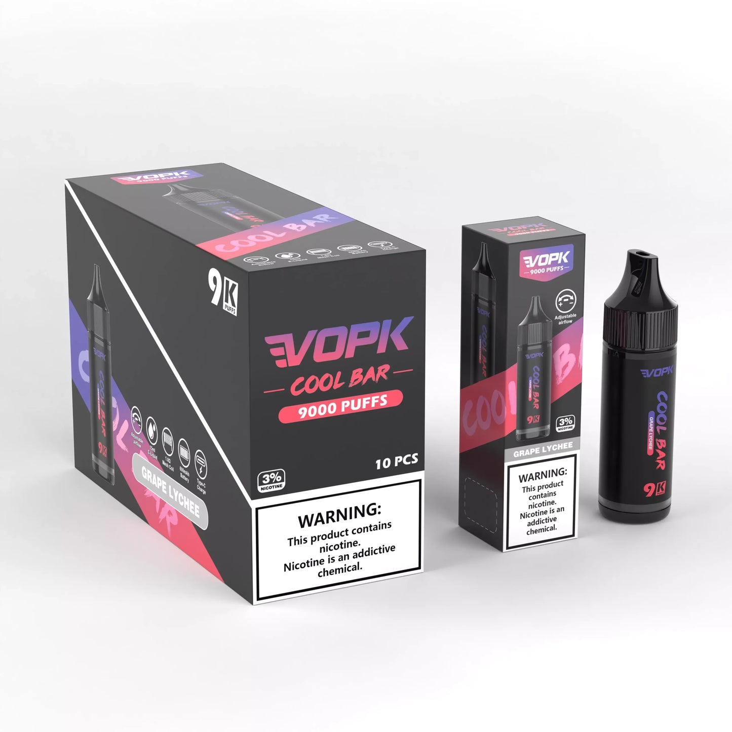 VOPK COOL BAR-9000 Puffs Disposable Vape Wholesale