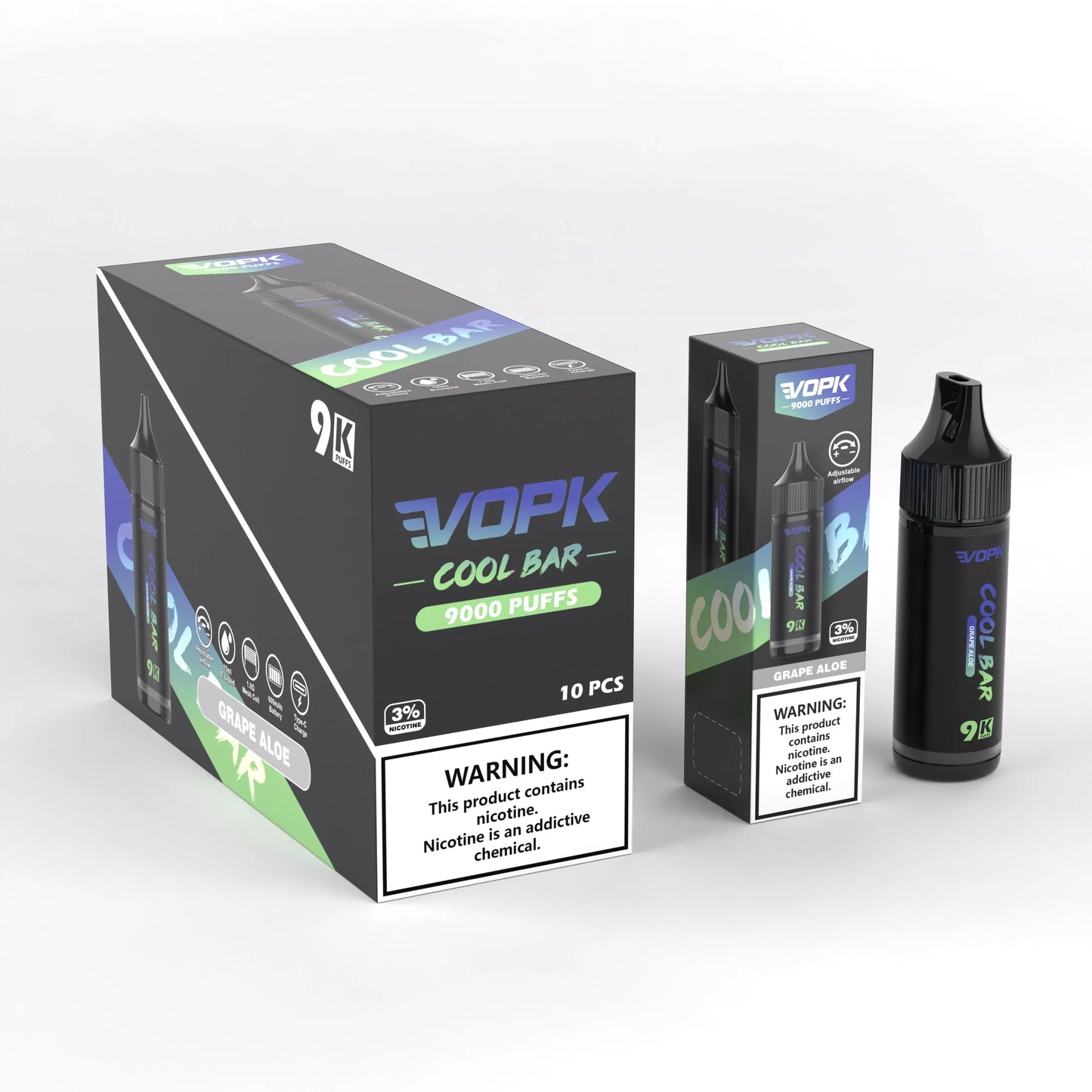 VOPK COOL BAR-9000 Puffs Disposable Vape Wholesale