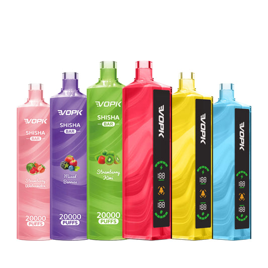 VOPK Shisha Bar 20000 Puffs Bulk Buy Rechargeable Disposable Vapes Wholesale