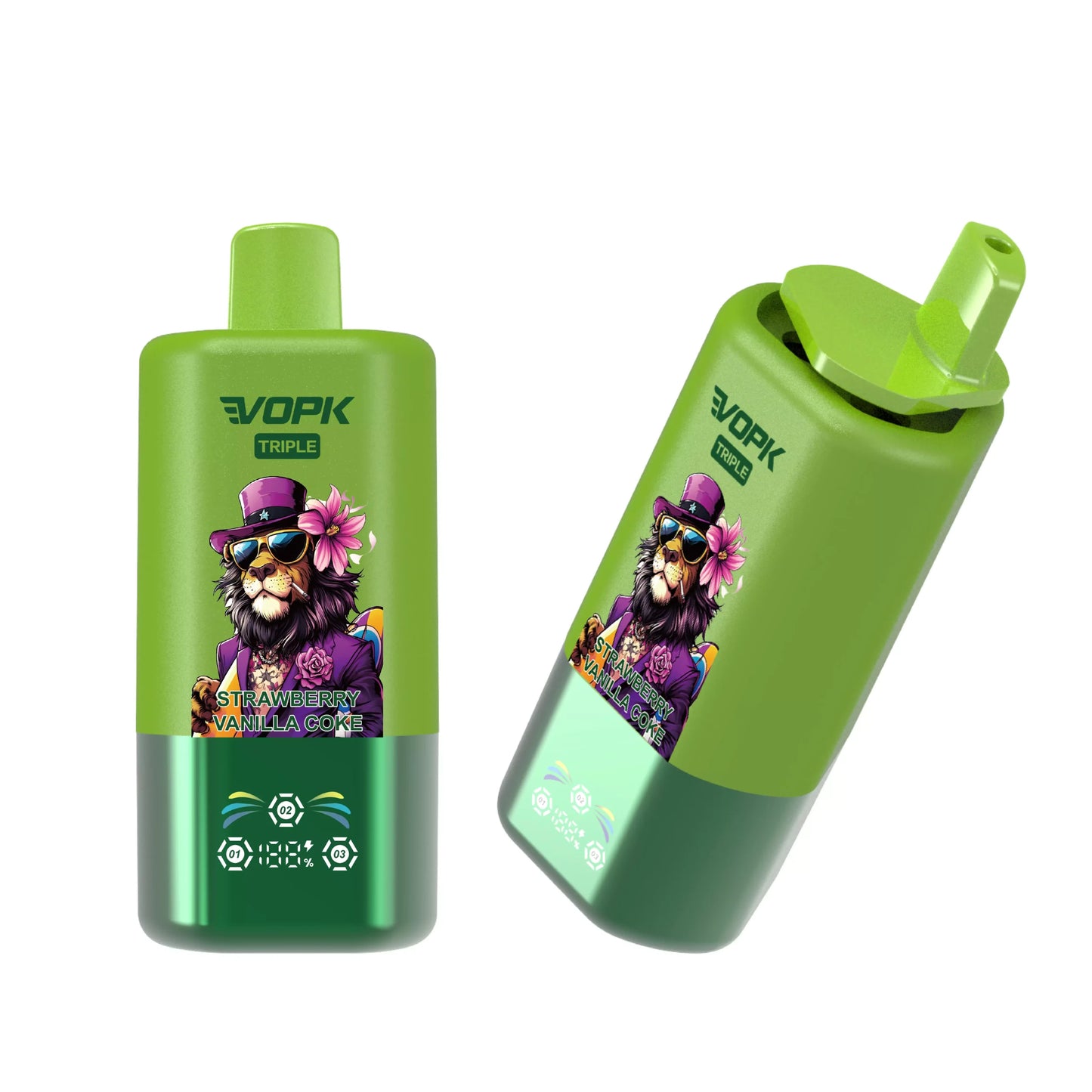 VOPK Tripe 60000 Puffs LCD Display Bulk Buy 60K Rechargeable Disposable Vapes Wholesale