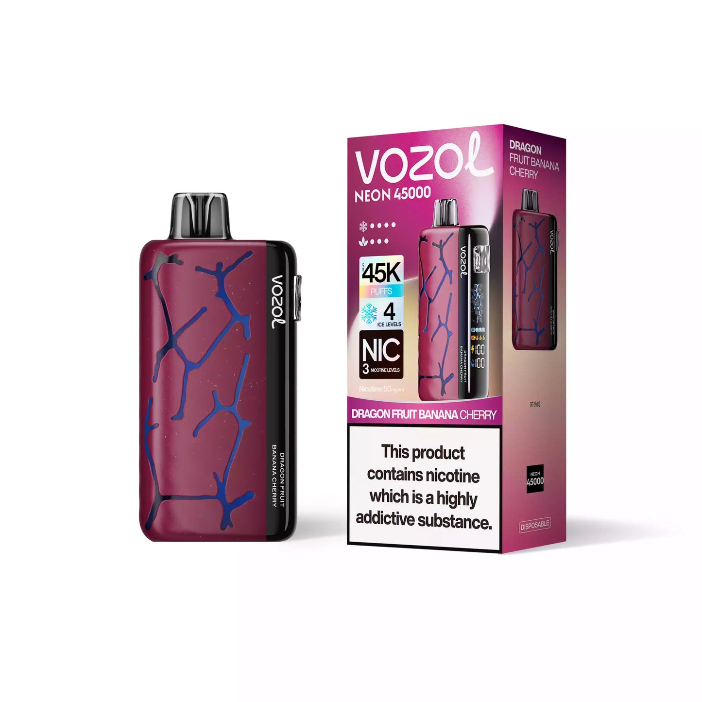 VOZOL NEON 45000 Puffs 50mg Bulk Buy Rechargeable Disposable Vapes Wholesale