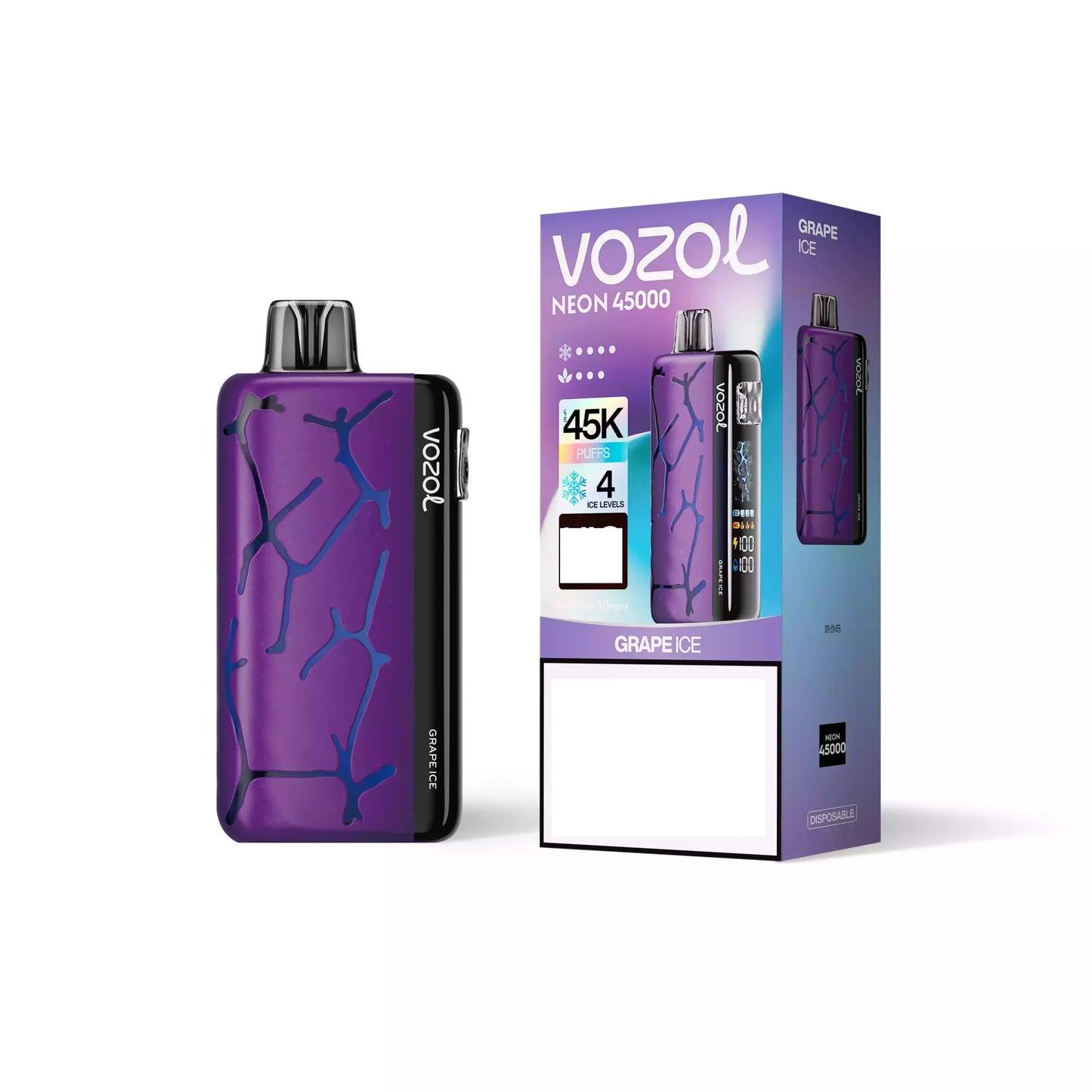 VOZOL NEON 45000 Puffs 50mg Bulk Buy Rechargeable Disposable Vapes Wholesale