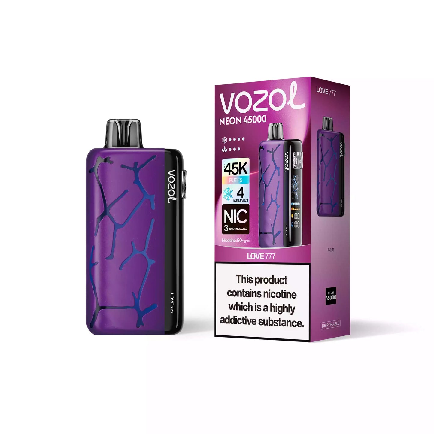 VOZOL NEON 45000 Puffs 50mg Bulk Buy Rechargeable Disposable Vapes Wholesale