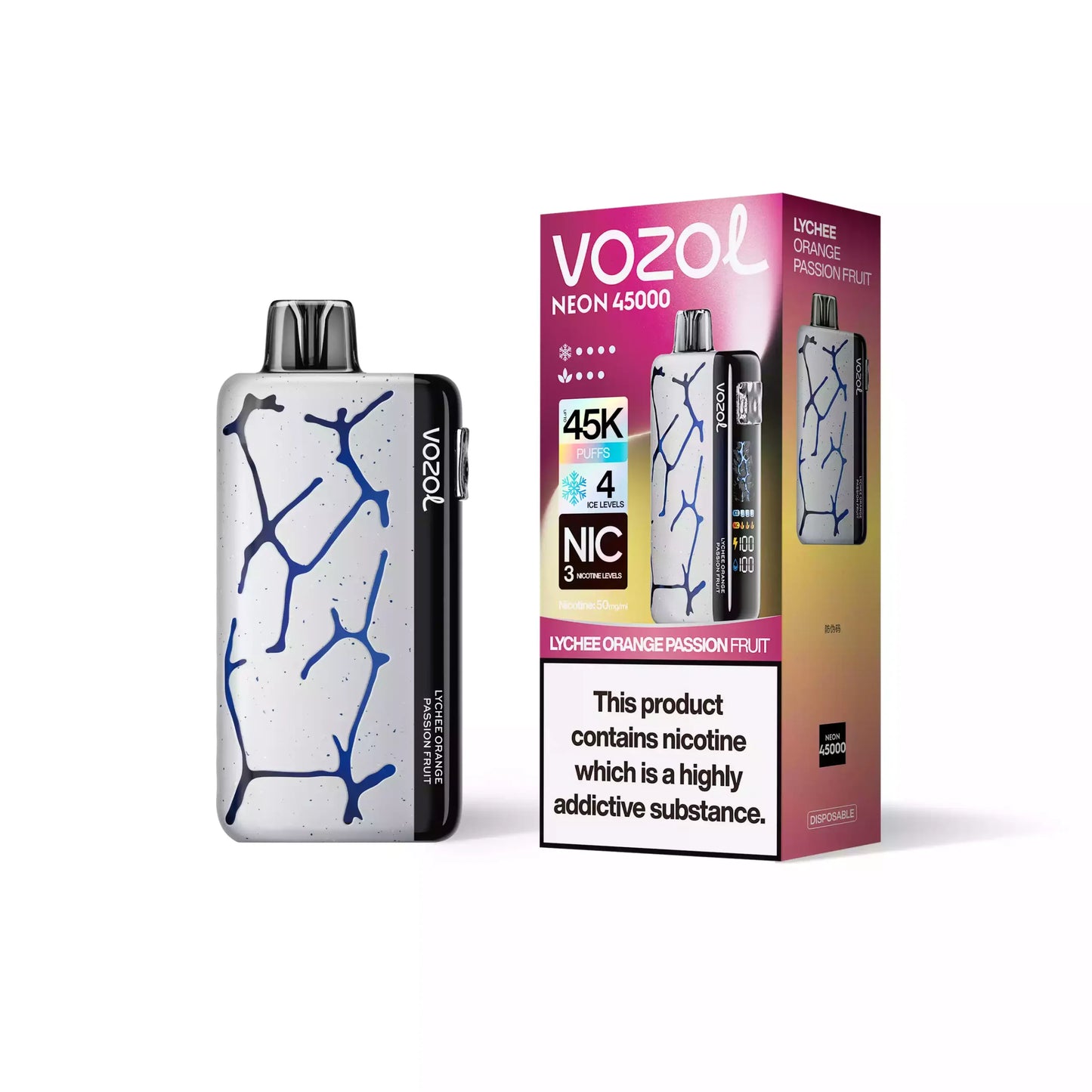 VOZOL NEON 45000 Puffs 50mg Bulk Buy Rechargeable Disposable Vapes Wholesale