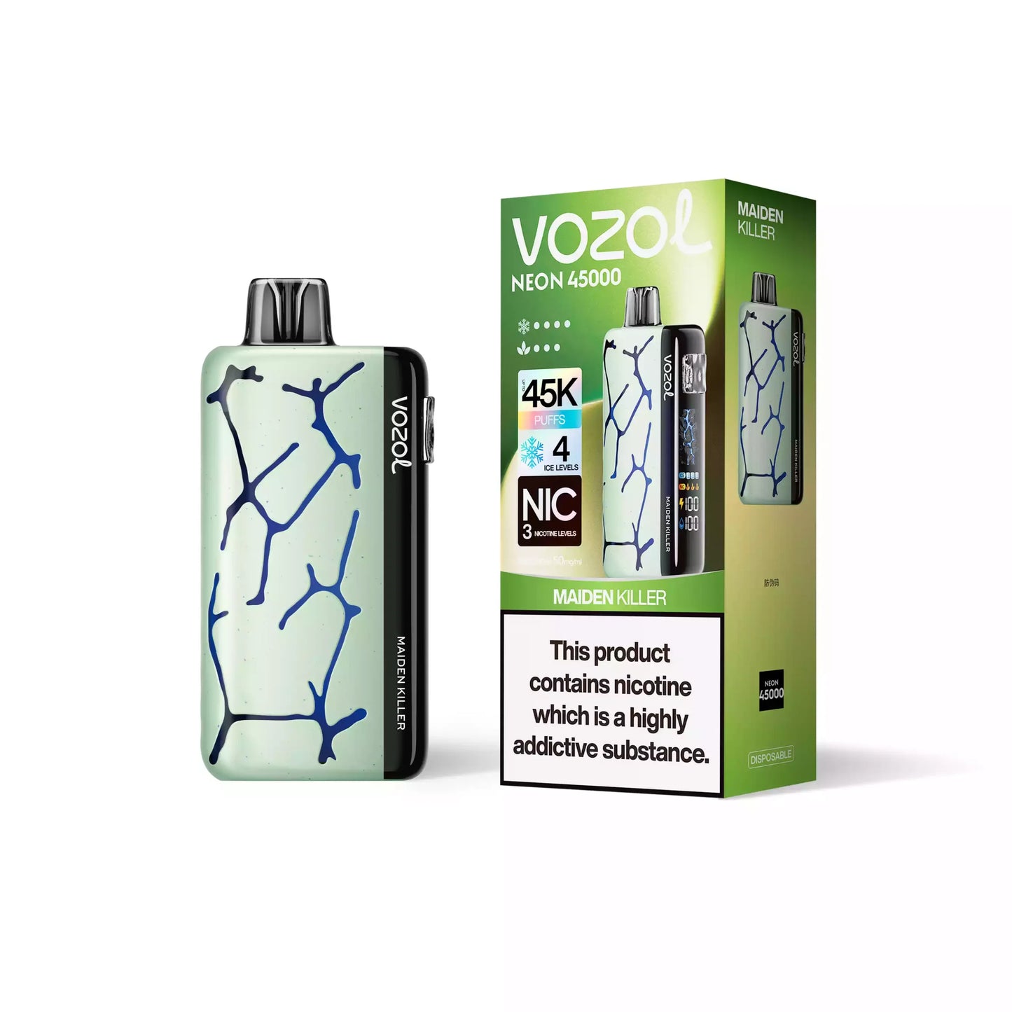 VOZOL NEON 45000 Puffs 50mg Bulk Buy Rechargeable Disposable Vapes Wholesale