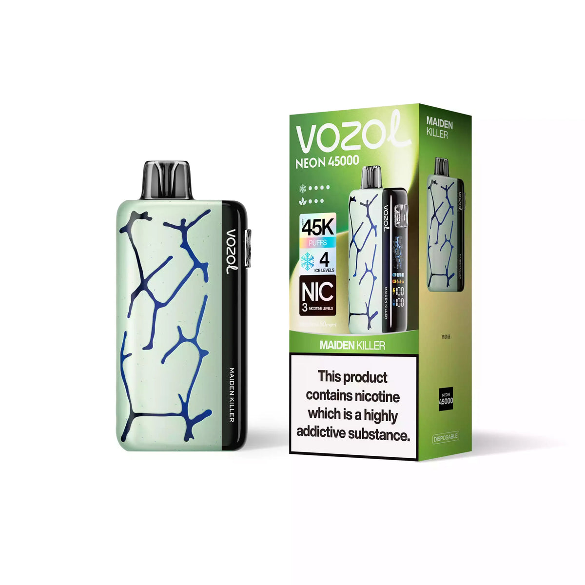 VOZOL NEON 45000 Puffs 50mg Bulk Buy Rechargeable Disposable Vapes Wholesale