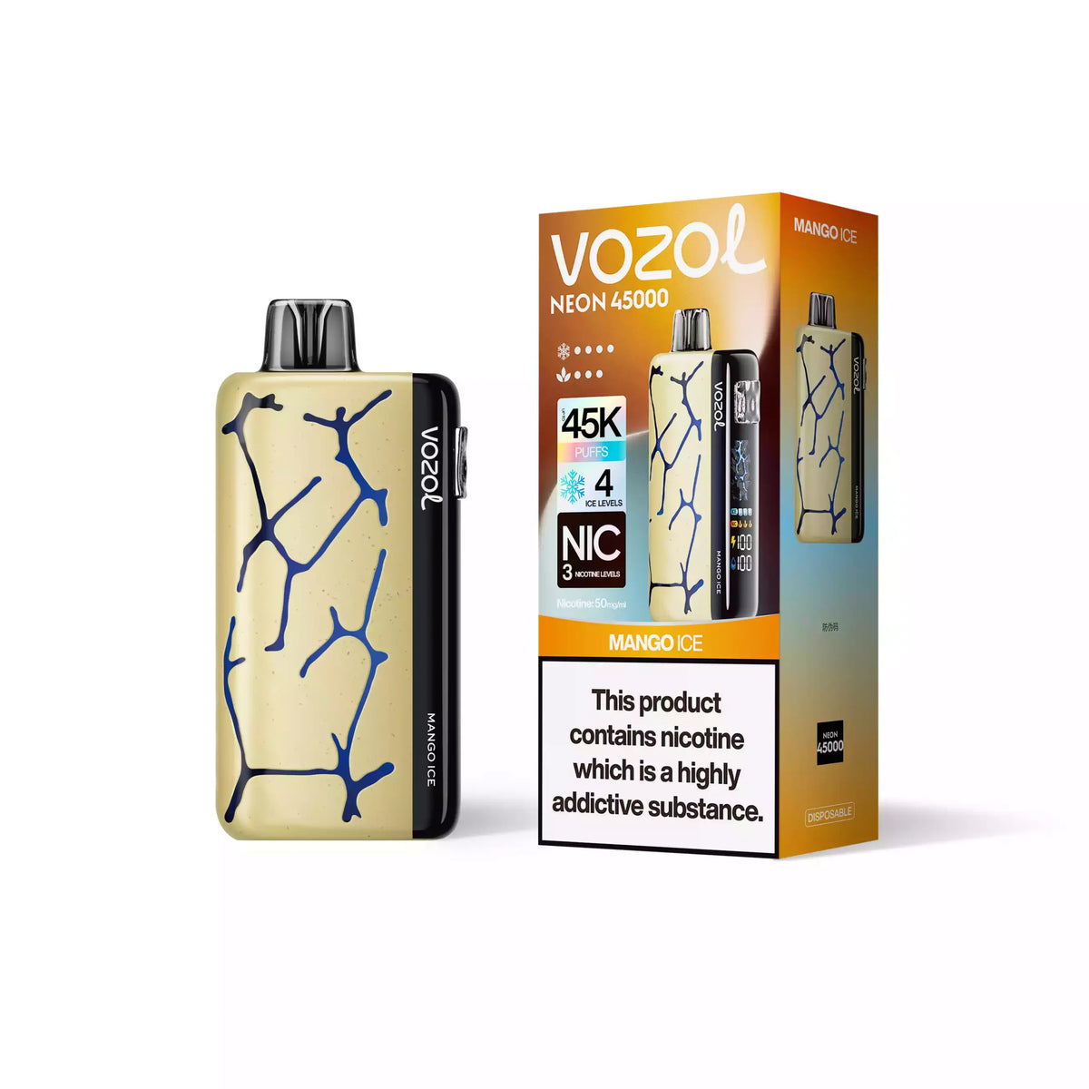 VOZOL NEON 45000 Puffs 50mg Bulk Buy Rechargeable Disposable Vapes Wholesale