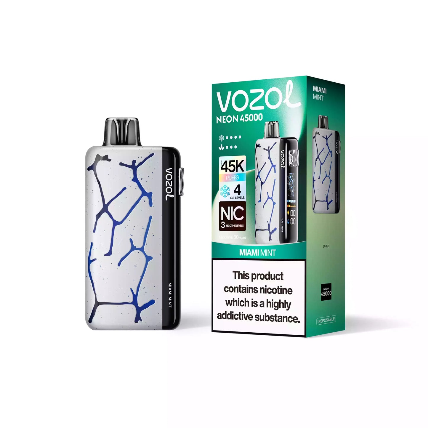VOZOL NEON 45000 Puffs 50mg Bulk Buy Rechargeable Disposable Vapes Wholesale