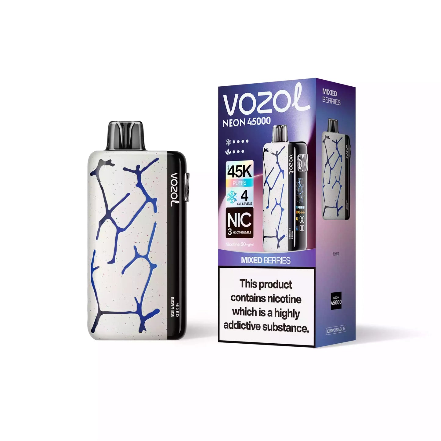 VOZOL NEON 45000 Puffs 50mg Bulk Buy Rechargeable Disposable Vapes Wholesale