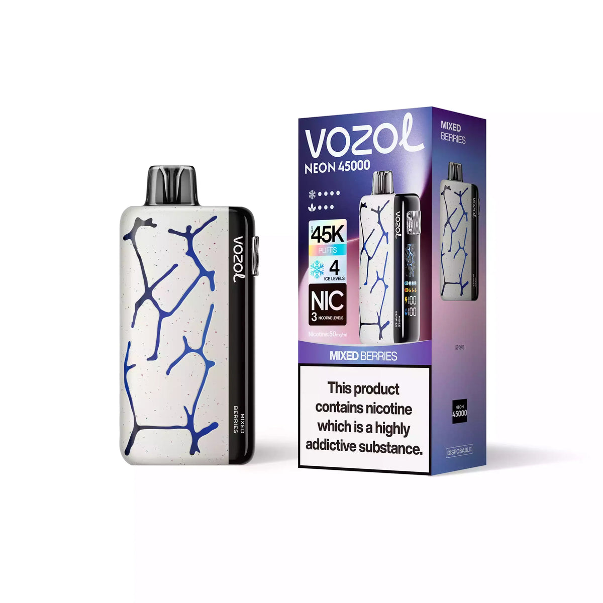 VOZOL NEON 45000 Puffs 50mg Bulk Buy Rechargeable Disposable Vapes Wholesale