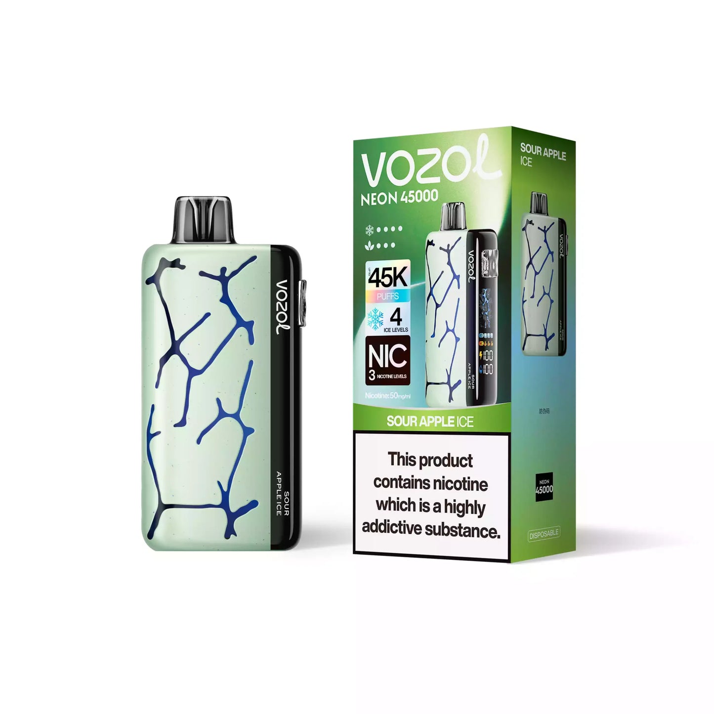 VOZOL NEON 45000 Puffs 50mg Bulk Buy Rechargeable Disposable Vapes Wholesale