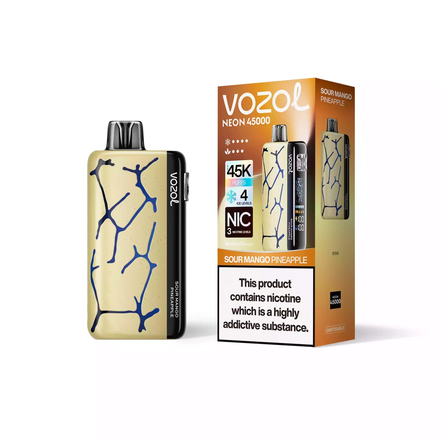 VOZOL NEON 45000 Puffs 50mg Bulk Buy Rechargeable Disposable Vapes Wholesale