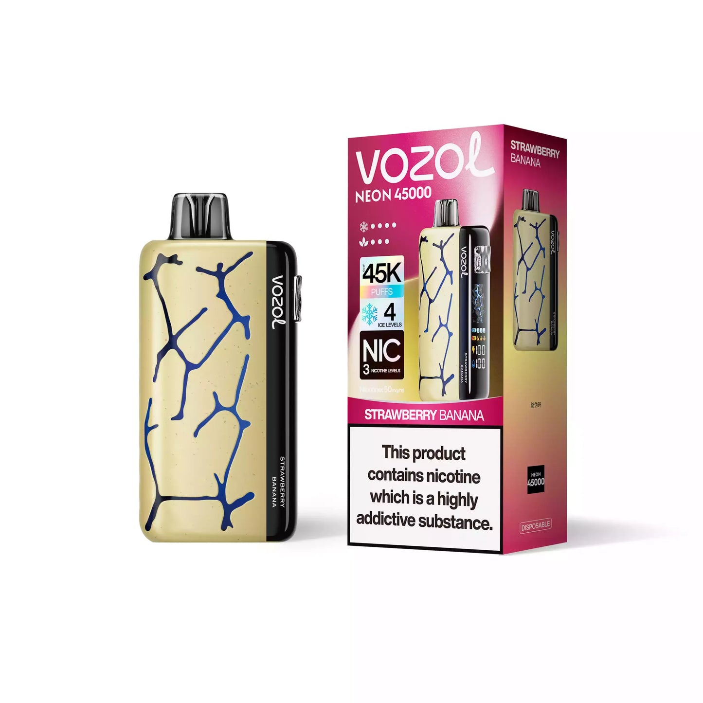 VOZOL NEON 45000 Puffs 50mg Bulk Buy Rechargeable Disposable Vapes Wholesale