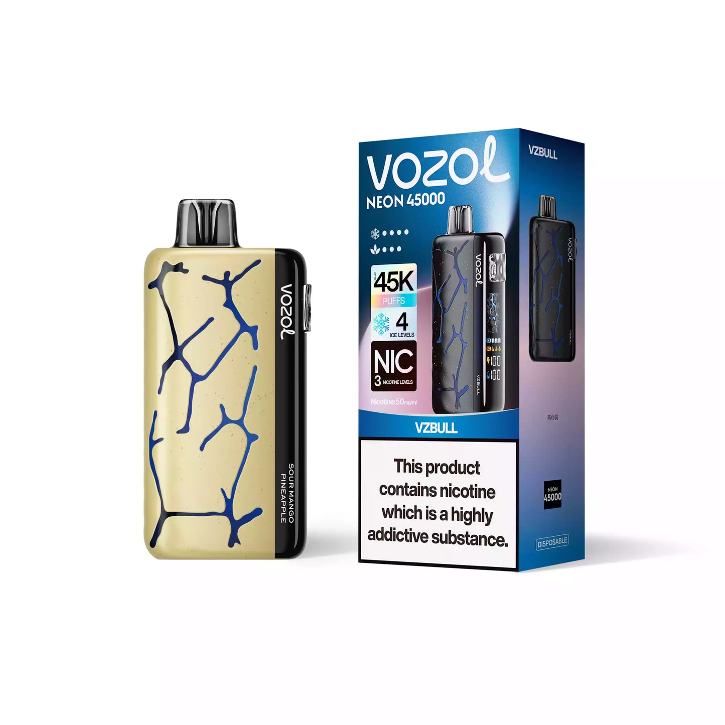 VOZOL NEON 45000 Puffs 50mg Bulk Buy Rechargeable Disposable Vapes Wholesale