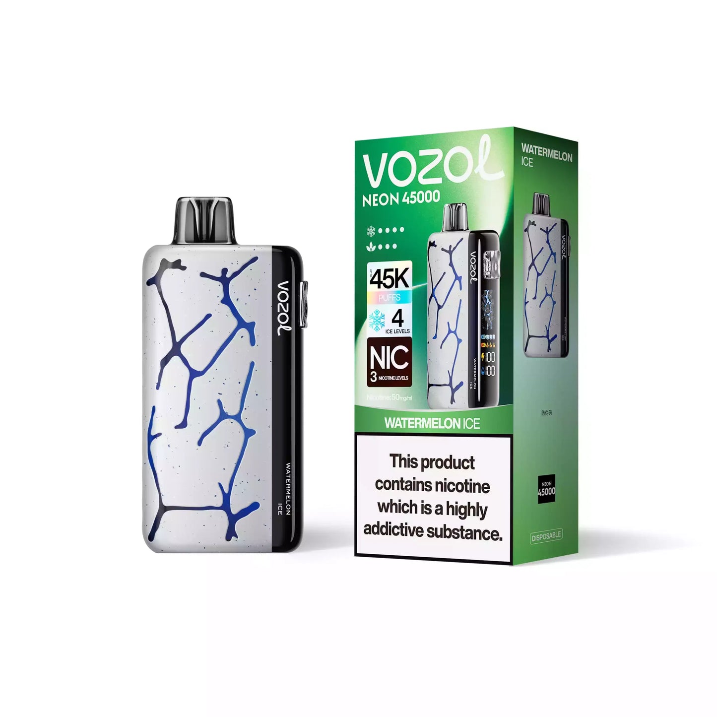 VOZOL NEON 45000 Puffs 50mg Bulk Buy Rechargeable Disposable Vapes Wholesale