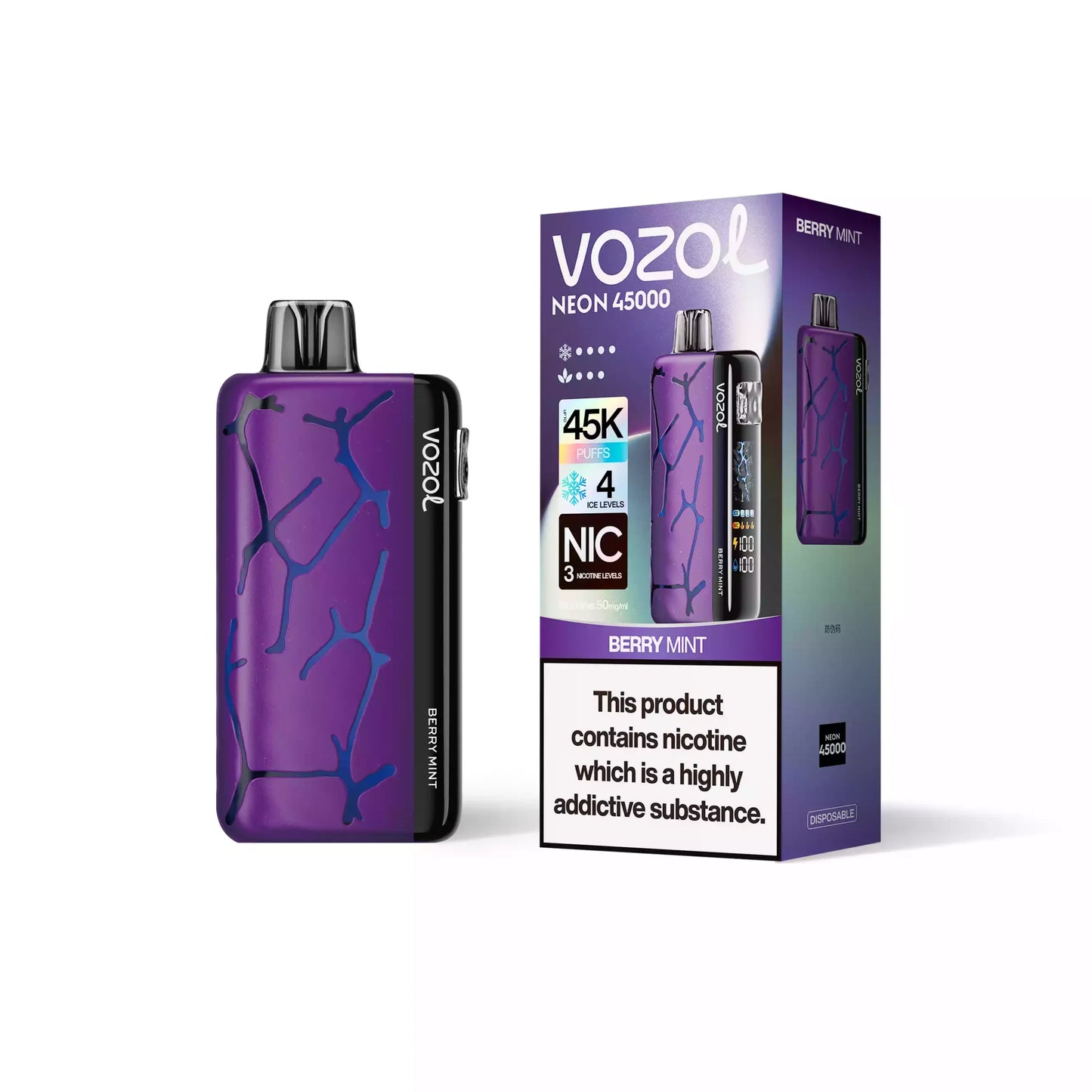 VOZOL NEON 45000 Puffs 50mg Bulk Buy Rechargeable Disposable Vapes Wholesale
