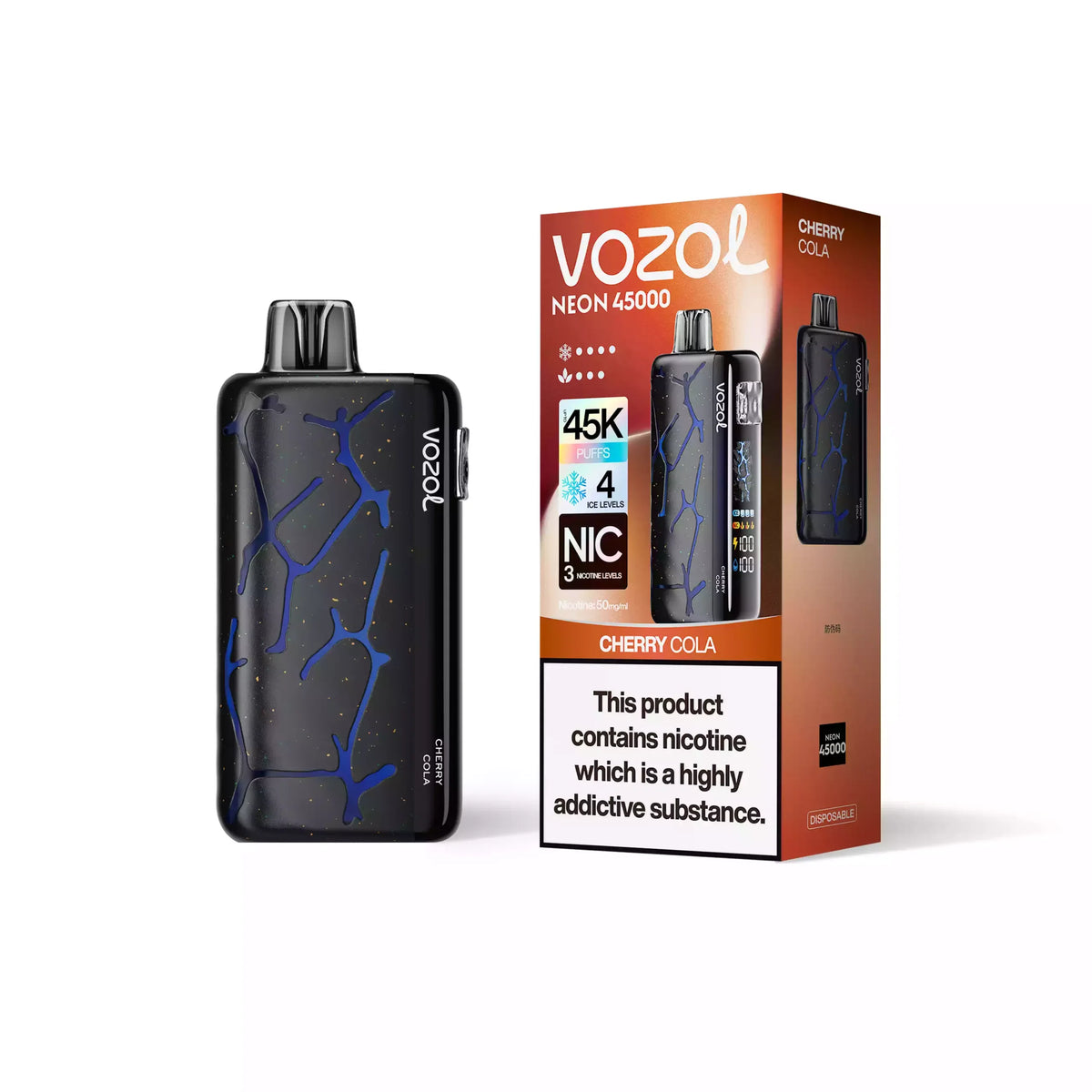 VOZOL NEON 45000 Puffs 50mg Bulk Buy Rechargeable Disposable Vapes Wholesale