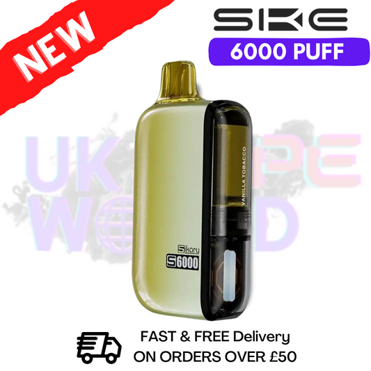 Vanille-Tabak SKE SIKARY 6000 PUFF 6K Einweg-Set