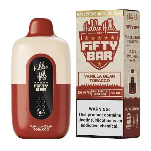 Vanilla Bean Tobacco - Fifty Bar 20K Disposable Vape